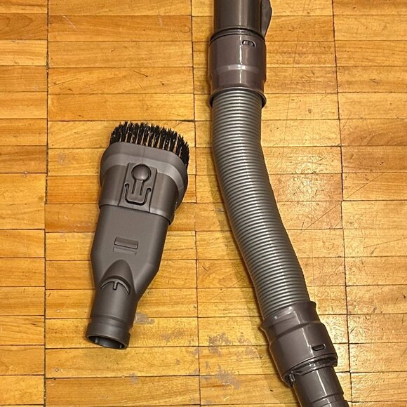 NEW DYSON OEM EXTENSION HOSE, UPHOLSTERY DUST BRUSH ATTACHMENTS - Picture 1 of 2